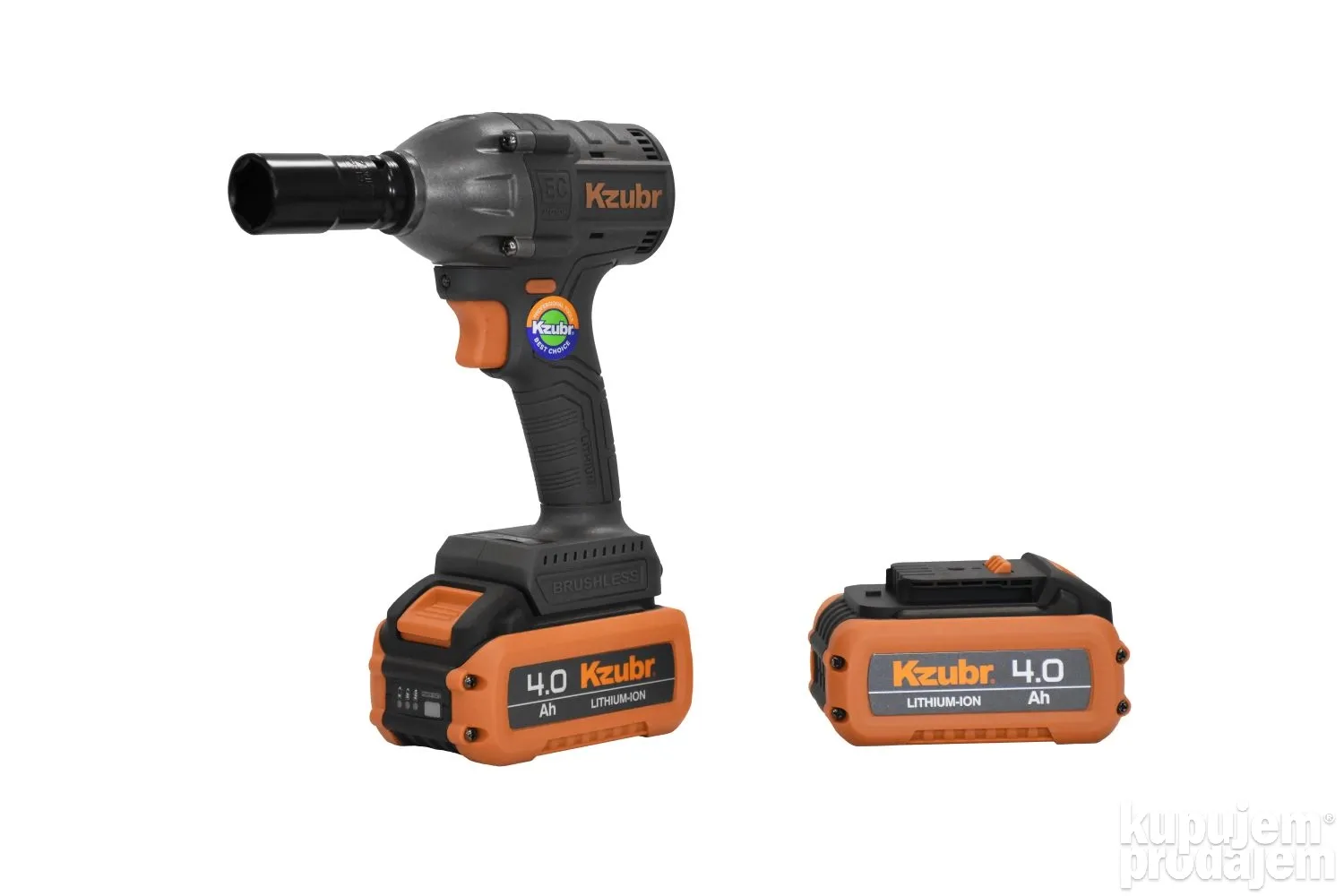 KZUBR Aku Udarni Odvijač – Komplet sa 2 Baterije i Dodacima u Koferu - Image 9